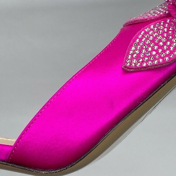 Mach & Mach Wonder Tulip 95MM Silk & Crystal Slingback Pumps size 40 - Picture 12 of 15